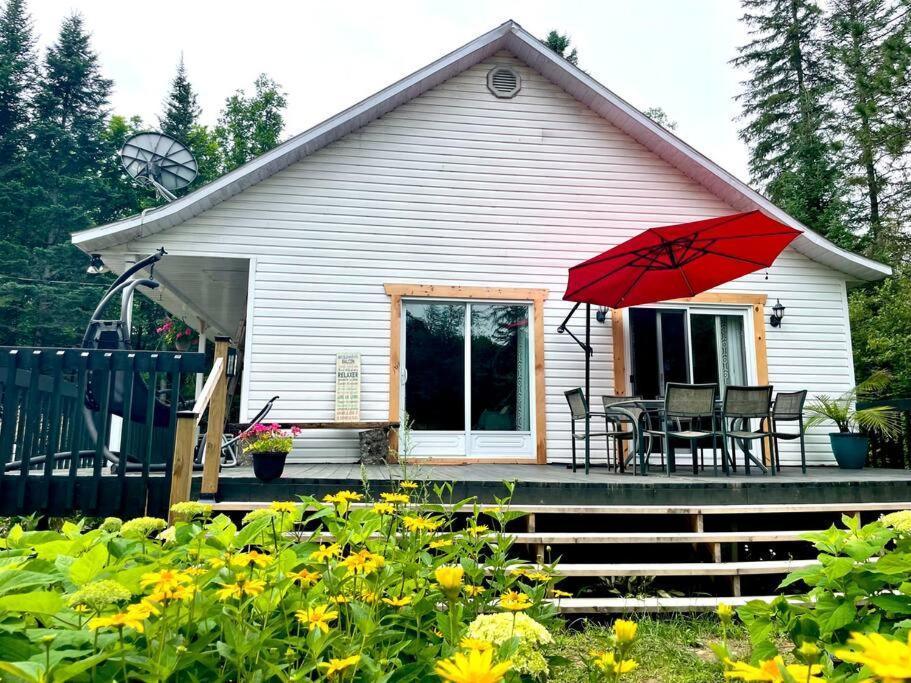 Chalet Nabu L'Ours - Riviere - Billard Saint-Alexis-des-Monts Exteriér fotografie
